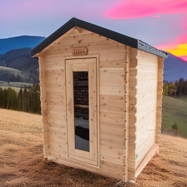 Canadian Timber - Granby Cabin Sauna by LeisureCraft - Home Sauna For Biohackers