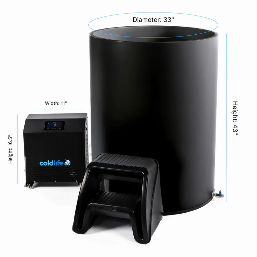 The Cold Life - Cold Plunge and Water Chiller Bundle - Ice Bath For Home